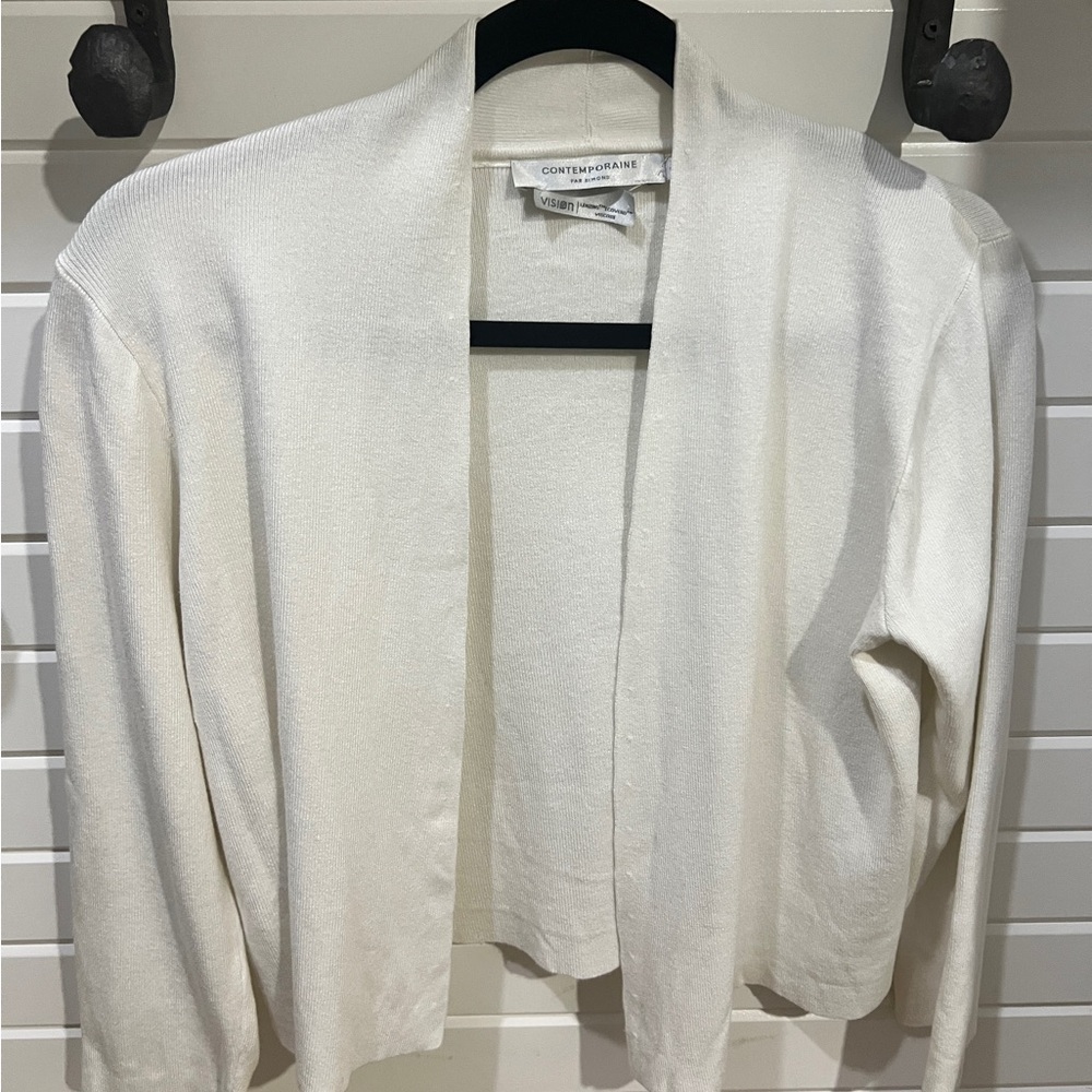 Cozy White Cardigan by Contemporaine by Simons